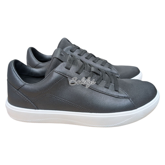 Vessi Soho Womens 9 Black White Low Top Waterproof Vegan Leather Casual Sneaker - Picture 3 of 12